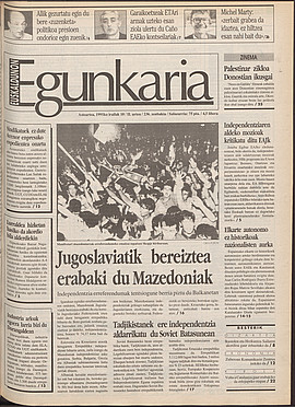 Jugoslaviatik bereiztea erabaki du Mazedoniak